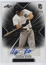 2021 Leaf Perfect Game National Showcase Black 49/50 Andrew Burns Auto nd3