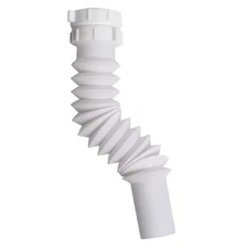 1.5 In. x 11.25 In. White Plastic Slip-Joint Sink Drain Extension Tube