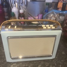 Goodmans DAB Oxford Radio Blue FM AM Aux In Portable Digital Retro 1960s Style