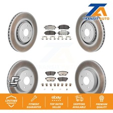 Coat Brake Rotors Semi-Metallic Pad Front Rear Kit For Mitsubishi Outlander QX60