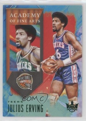 2019 Panini Court Kings Academy of Fine Arts Jade /25 Julius Erving #1 HOF nd3