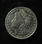 1884 s Morgan Silver Dollar