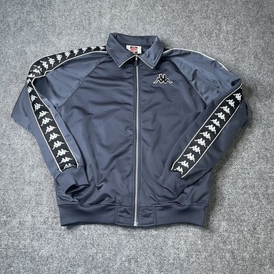Vtg KAPPA Track Jacket 90s Tracksuit Top Tape Logo Soccer Football Mens M