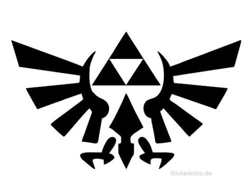 JDM OEM Aufkleber Zelda Triforce Anime Logo Aufkleber 12 cm Comic - Picture 1 of 2