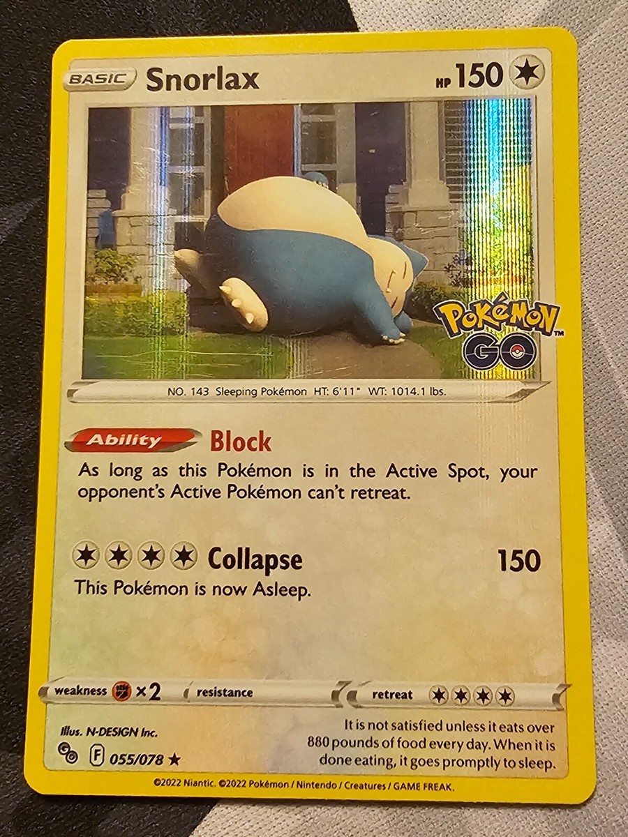 Snorlax 055/078 Rare Holo Pokemon TCG