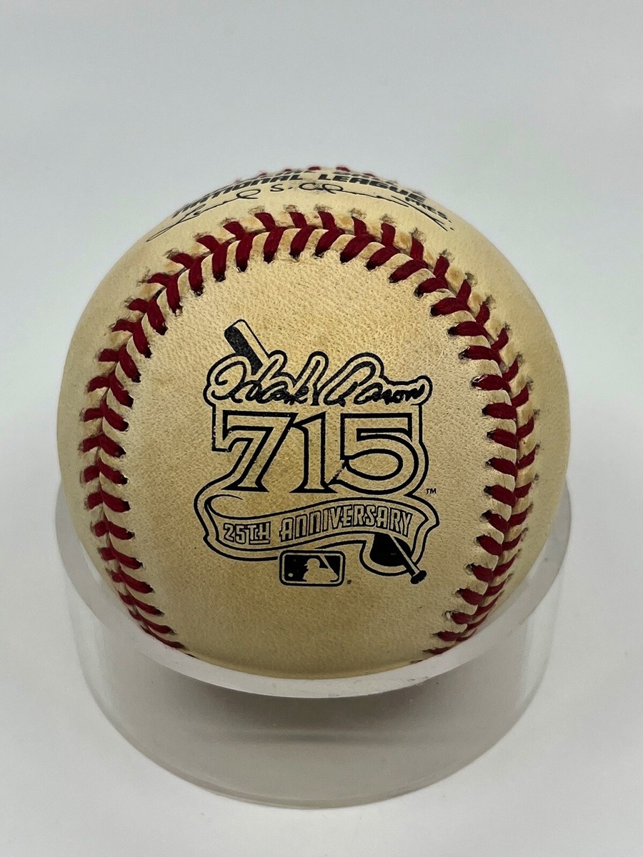 Hank Aaron 715 25th Anniversary Official National League MLB