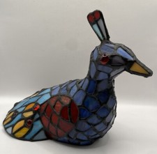 Peacock Tiffany Style Accent/Table Lamp, Nightlight