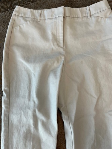 Chico’s sz 1.5 ankle Beige pants So Slimming Waist 34”, Inseam 23” Pockets - Picture 3 of 7