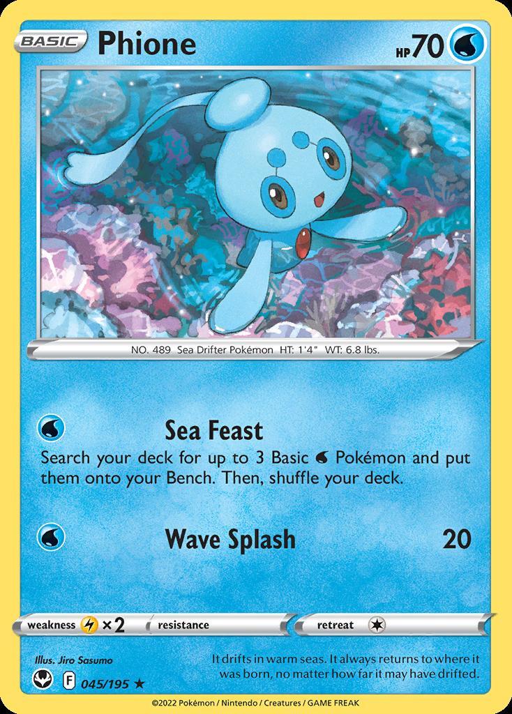 Pokemon Phione (45/215) Silver Tempest LP