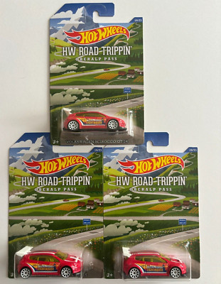 HOT WHEELS Volkswagen Scirocco GT 24 red Road Trippin 19/21 lot of 3 bxff