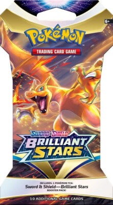 Pokemon Brilliant Stars Charizard Sleeved Booster Pack | eBay