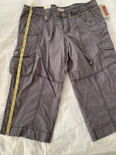 Brown Capri Cropped Cargo Pants Size 