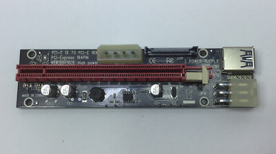 PCI-E 1x to PCI -E 16x PCI-Express 164Pin Ver.SU-103E High Power Riser, 2 Pack,