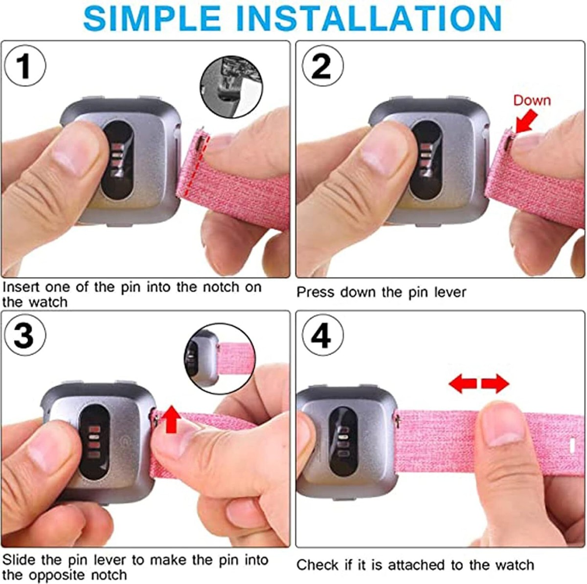 Lamshaw 22mm Breathable Nylon Smartwatch Band - Compatible With Faweio IDW Series Watches