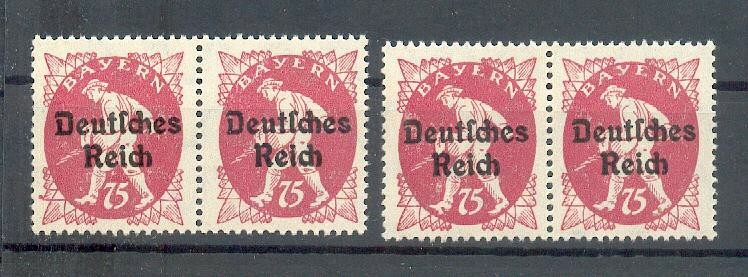 Dr-Infla 127I Right+Left with Normalmark** MNH Mint Never Hinged 40++EUR (E6113