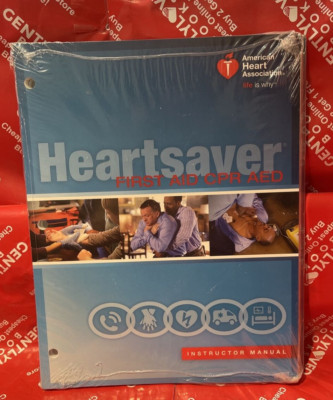 AHA 2015 Heartsaver First Aid CPR AED Instructor Manual Disc -Brand New!