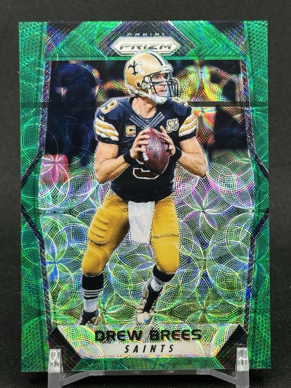 2017 Prizm Drew Brees Green Scope Refractor #/99- Saints