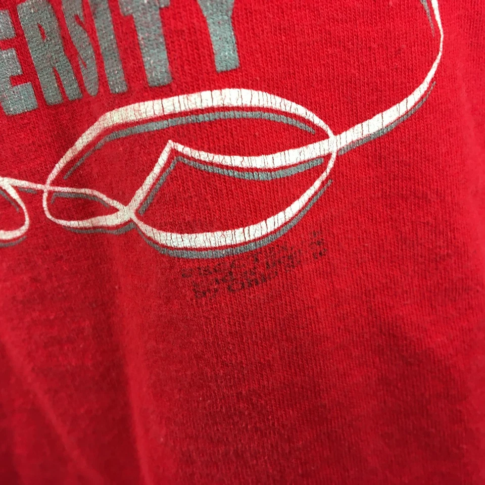 Vintage 80s 90s Ohio State Buckeyes College 2 Ply T Shirt Grunge Skate Surf USA  - Image 4 of 4