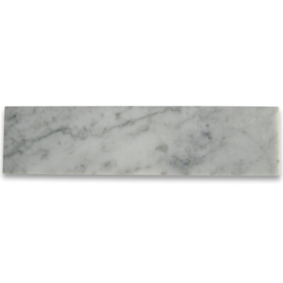 C57P 2x8 Carrara Marble Tile Polished Venato Bianco Carrera Wall & Floor