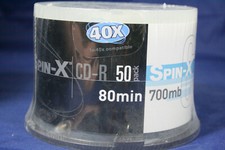 Spin-X CD-R blank discs 50 pk 40X 80 min 700 mb