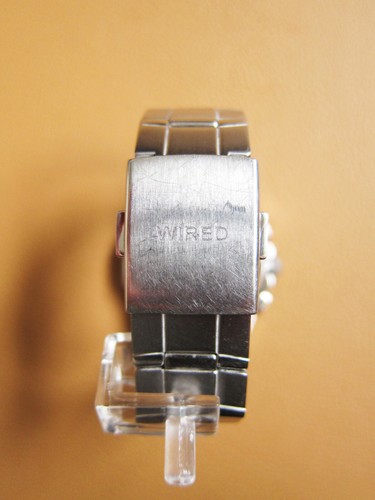 WIRED (Seiko) 7T92-0JK0 Chronograph Black Men's Quartz Watch - Foto 6 di 9