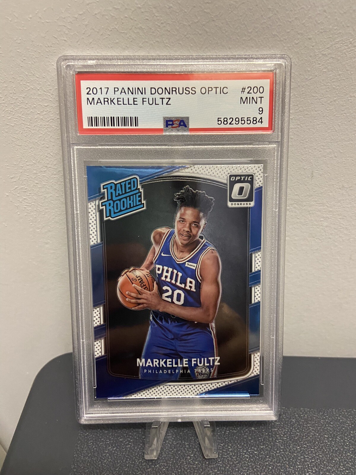 2017-18 Donruss Optic Markelle Fultz Rated Rookie RC #200 PSA 9 Mint