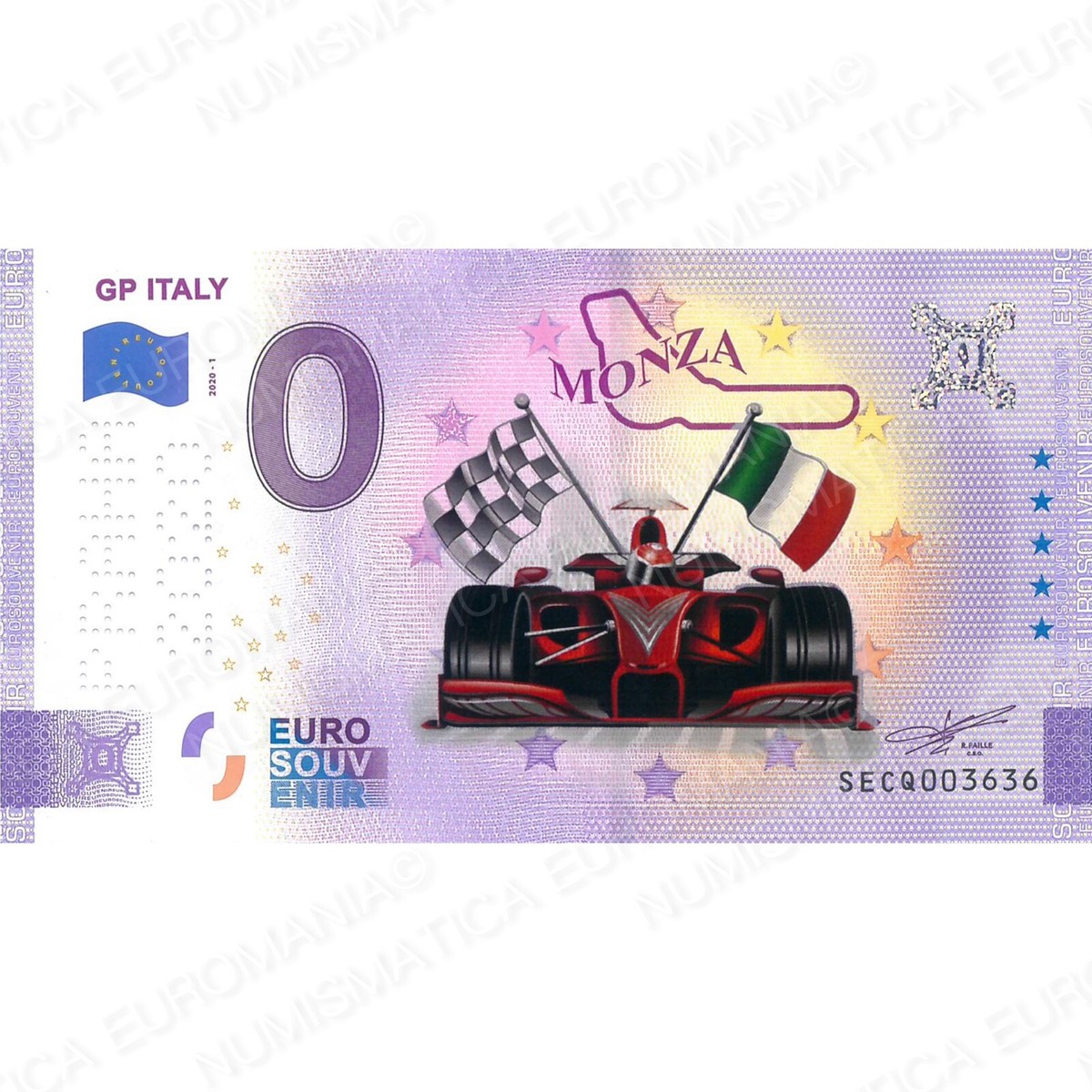 Zero Euro Souvenir Banknote Italy 2020 - Sightseeing IN Italy - Foto 3