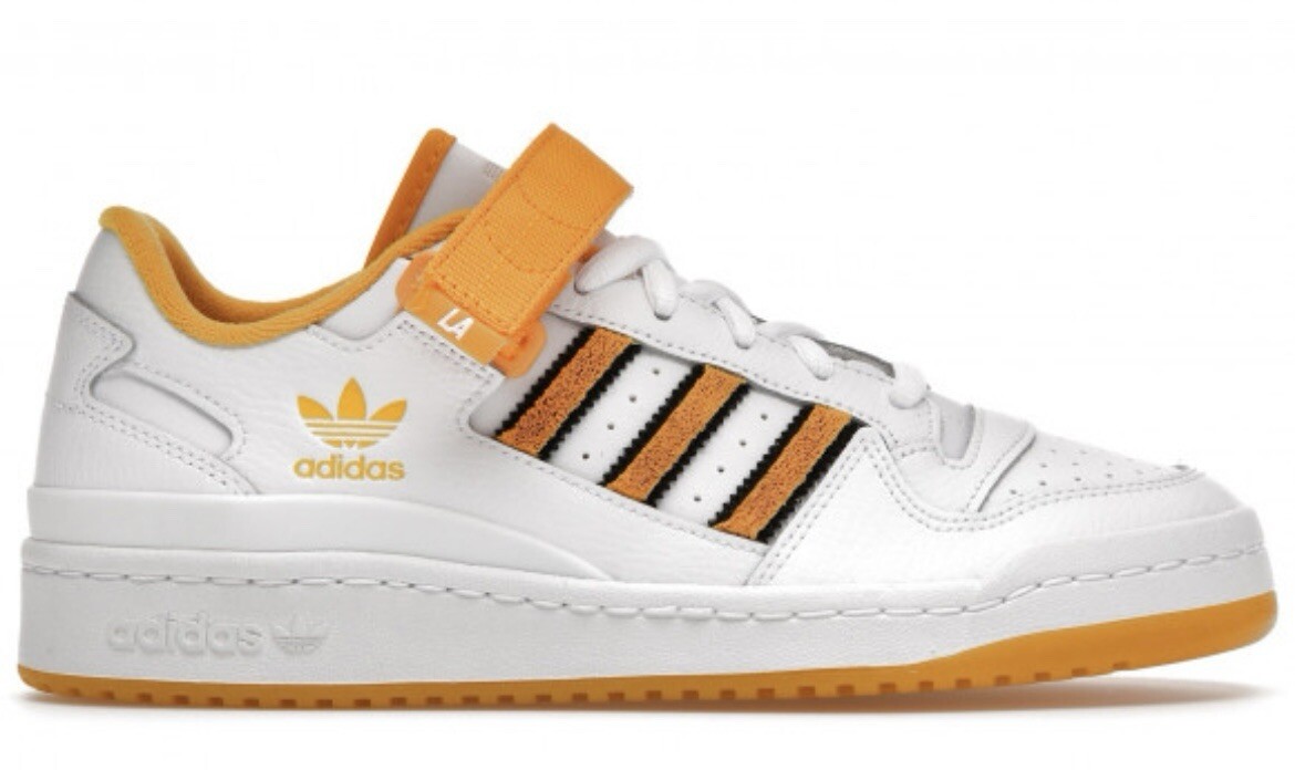 SAOLA Adidas Forum Low City LA scarpa casual da uomo 11 5 bianco giallo sneaker trainer