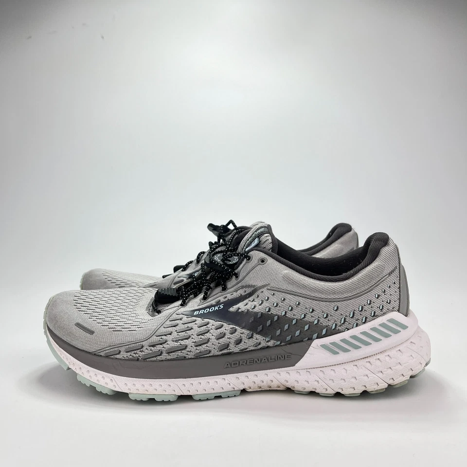 Brooks Adrenaline 21 Gris Blanco Transpirable Atlético Zapatos para Correr Mujeres Talla 10B Foto 2 de 4