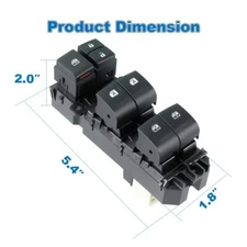 Driver Side Master Power Window Switch For Toyota Tacoma 2016-2022 18 Pins