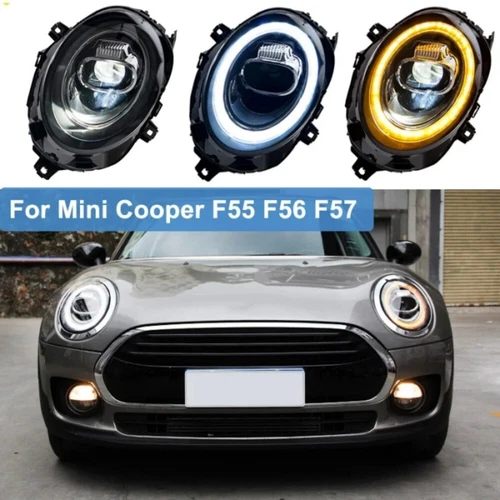 LED Headlights Assembly LED DRL Headlamps Pair L&R For BMW MINI F56 2014-2019 - Bild 3 von 17