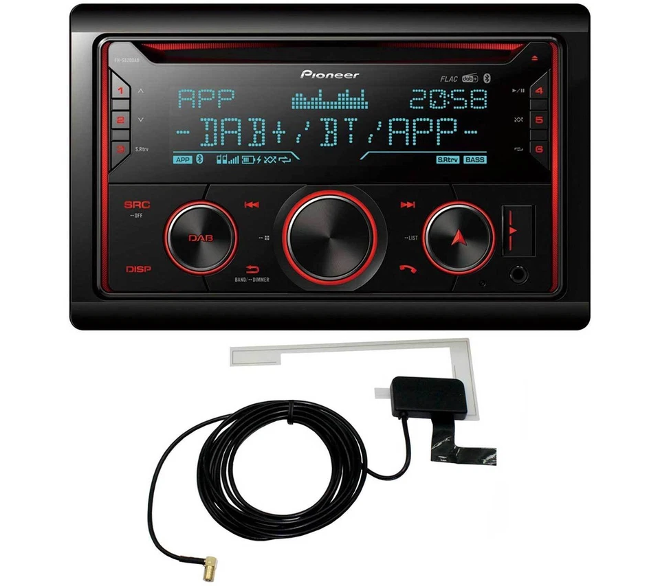Pioneer 2DIN MP3 DAB USB CD Bluetooth Autoradio für VW Caddy Golf 5 6 Jetta ab 2 - Bild 2 von 4