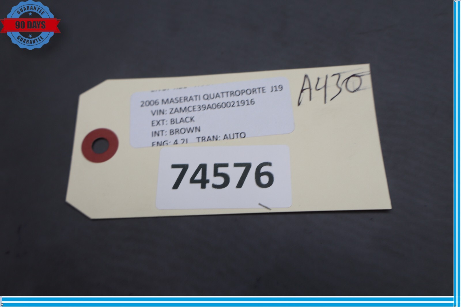 03-19 Maserati Quattroporte M139 Steering Column Switch 0265005499 Oem