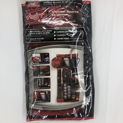 Rawlings Ultimate Sports Organizer Garage Storage Balls Glove 34x 48 50lb FSSB36