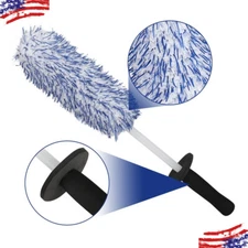 Car Wheel Brush Tire Rims Seat Engine Wash Cleaning Kit Auto Detailing Tool 17"