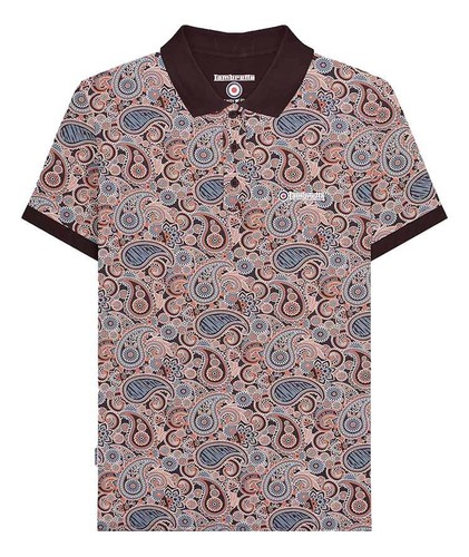 Polo Para Hombres Lambretta Clásico Estampado Paisley Mod Retro Ska Informal Tallas M a 4XL - Imagen 9 de 81