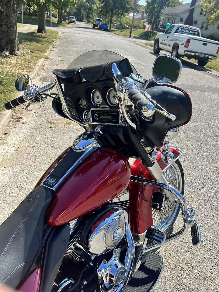 10" Meathook Ape Hanger Handlebar for Harley Touring Electra Glide Street Glide - Image 3 of 4