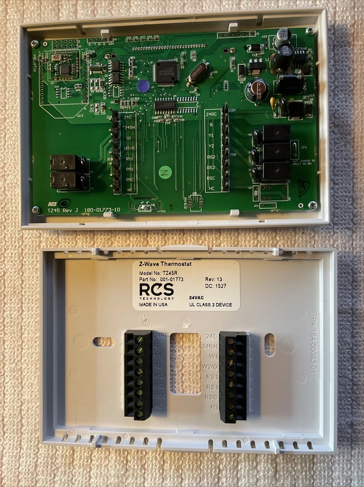 RCS Thermostat TZ45R  001-1773  24v Zwave USA made! - Image 2 of 4