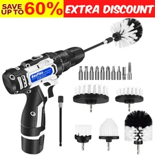 Drill Brush Attachment Set Cleaning Power Scrubber for Floors Tiles Tub Corners