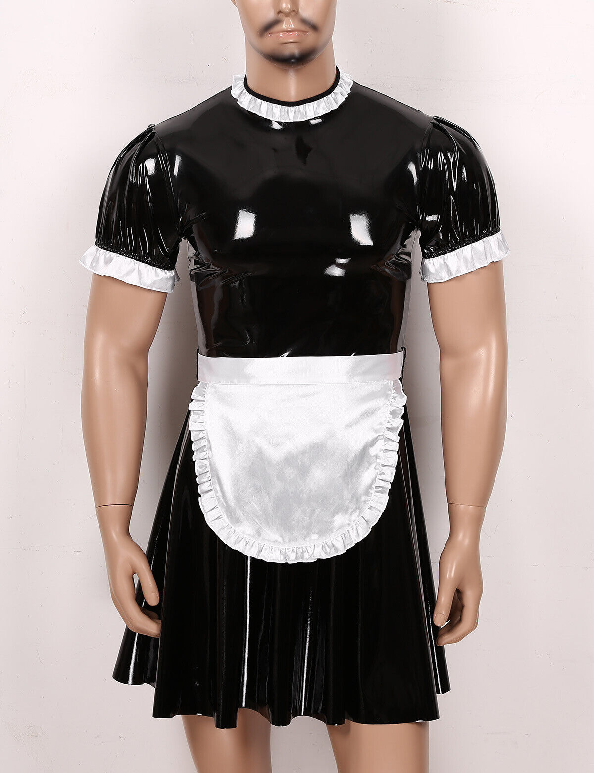 Sissy Men Women Maid Uniform Flared Fancy Dress Cosplay,Outfit ...