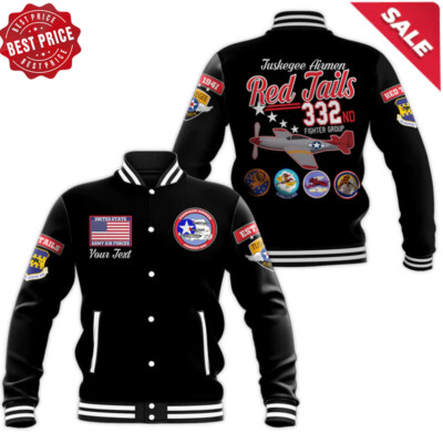 Custom - Tuskegee Airmen Us Air Force Thunderbirds Baseball Jacket Print All
