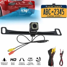 170° Car Rear View Backup Camera License Plate CMOS Night Vision Reverse Cam Kit