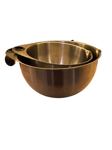 Juego de (2) cuencos mezcladores de acero inoxidable PAMPERED CHEF 16 y 24 tazas SIN TAPAS - Imagen 2 de 9