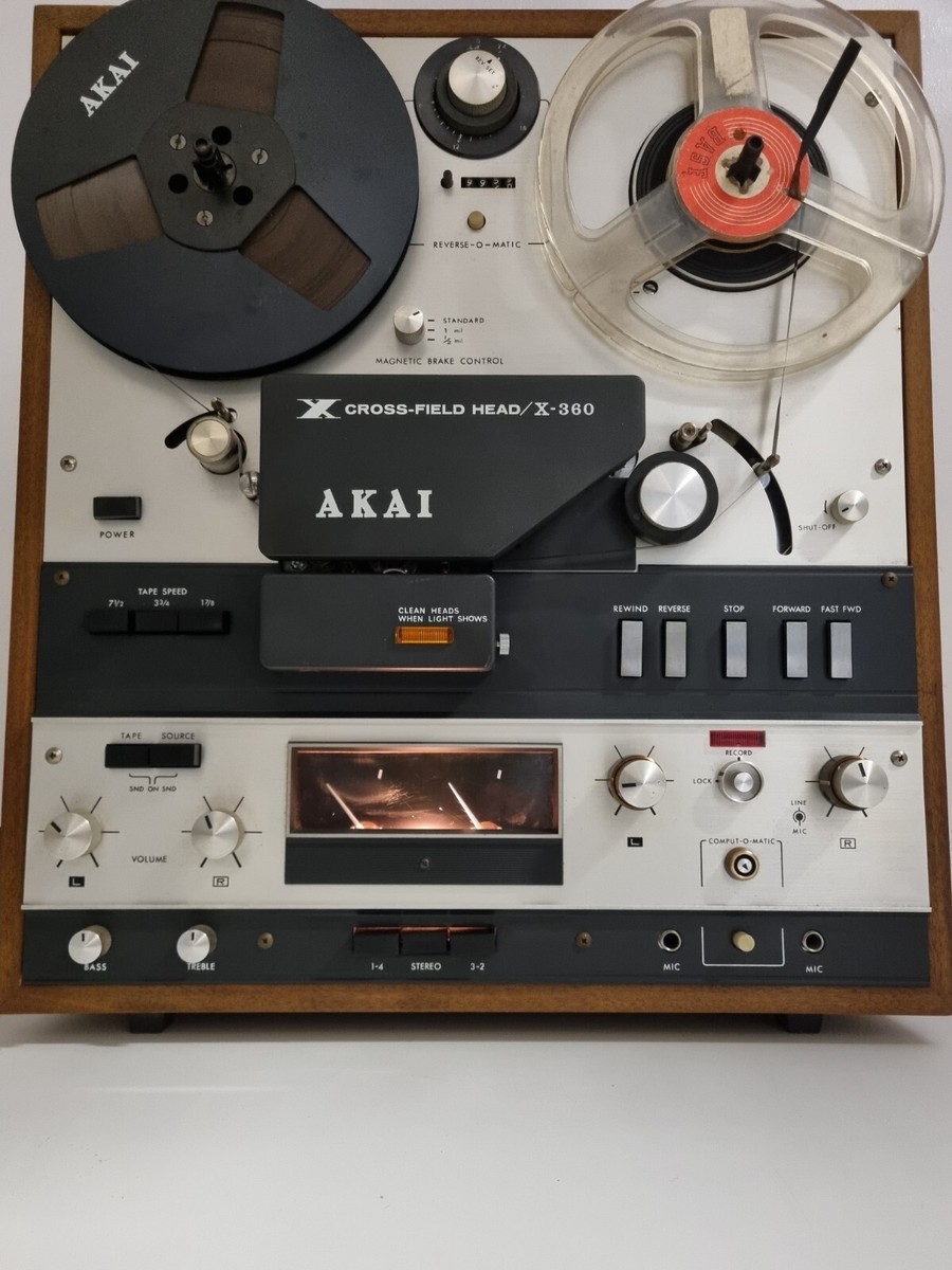 Akai X-360 Vintage 18cm recorder with build in speakers | eBay