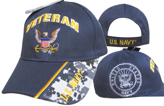 Official US Navy Licensed Cap Navy Veteran & Navy Eagle Logo Navy Blue Hat Official US Navy Licensed Cap Navy Veteran & Navy Eagle Logo Navy Blue Hat