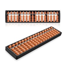 Soroban Abacus for Adults  Kids - Plastic 11-inch 5 Beads 17 Rod Soroban Abacus