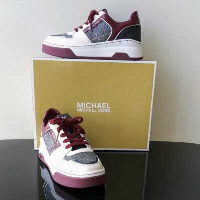 Michael Kors Women's Lexi Textile / Leather Sneaker | eBay