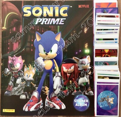Panini Sonic Prime 2024 - Komplett Set - 200 Sticker und Album