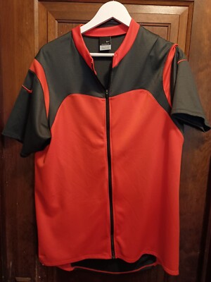 Nike Sphere Dry Orange/Gray Zippered T-shirt Size XL