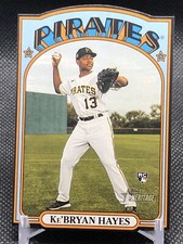 2021 Topps Heritage KEBRYAN HAYES #72DC-25 MINI RC 1972 DIE CUT ROOKIE CARD SP 